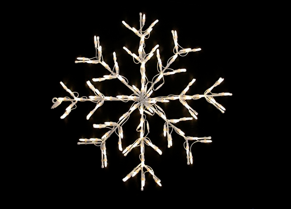 24” LED Classic White snowflake